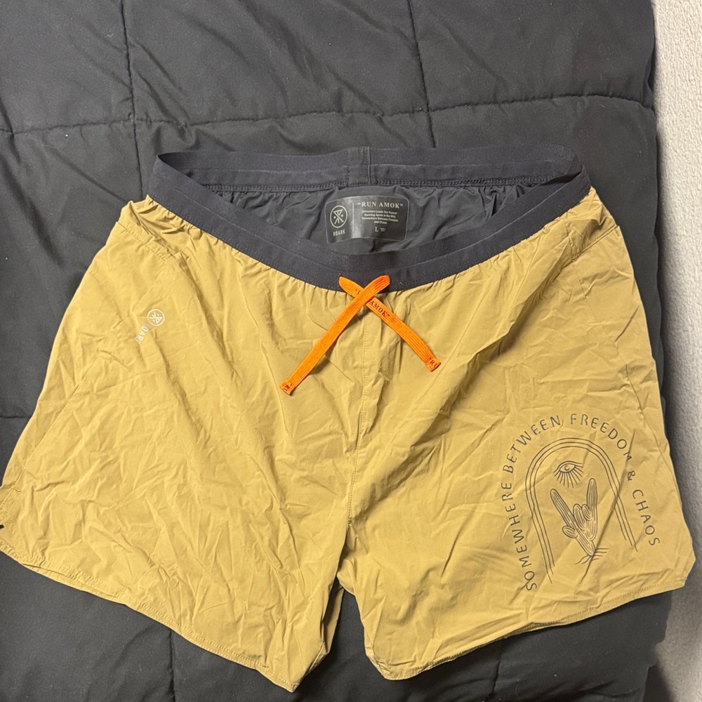 Roark run amok Shorts with Orange Drawstring